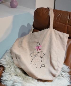 Oh là là Pets! 雙面絨糖托特包 ChuChu